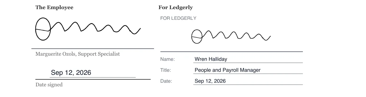 Sign a salary review letter online example