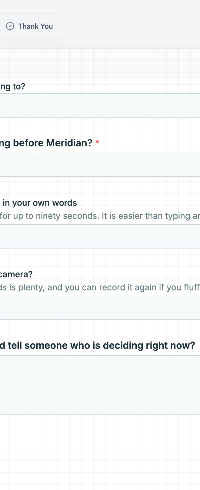 The AI assistant panel open beside a form, listing example instructions and a message box