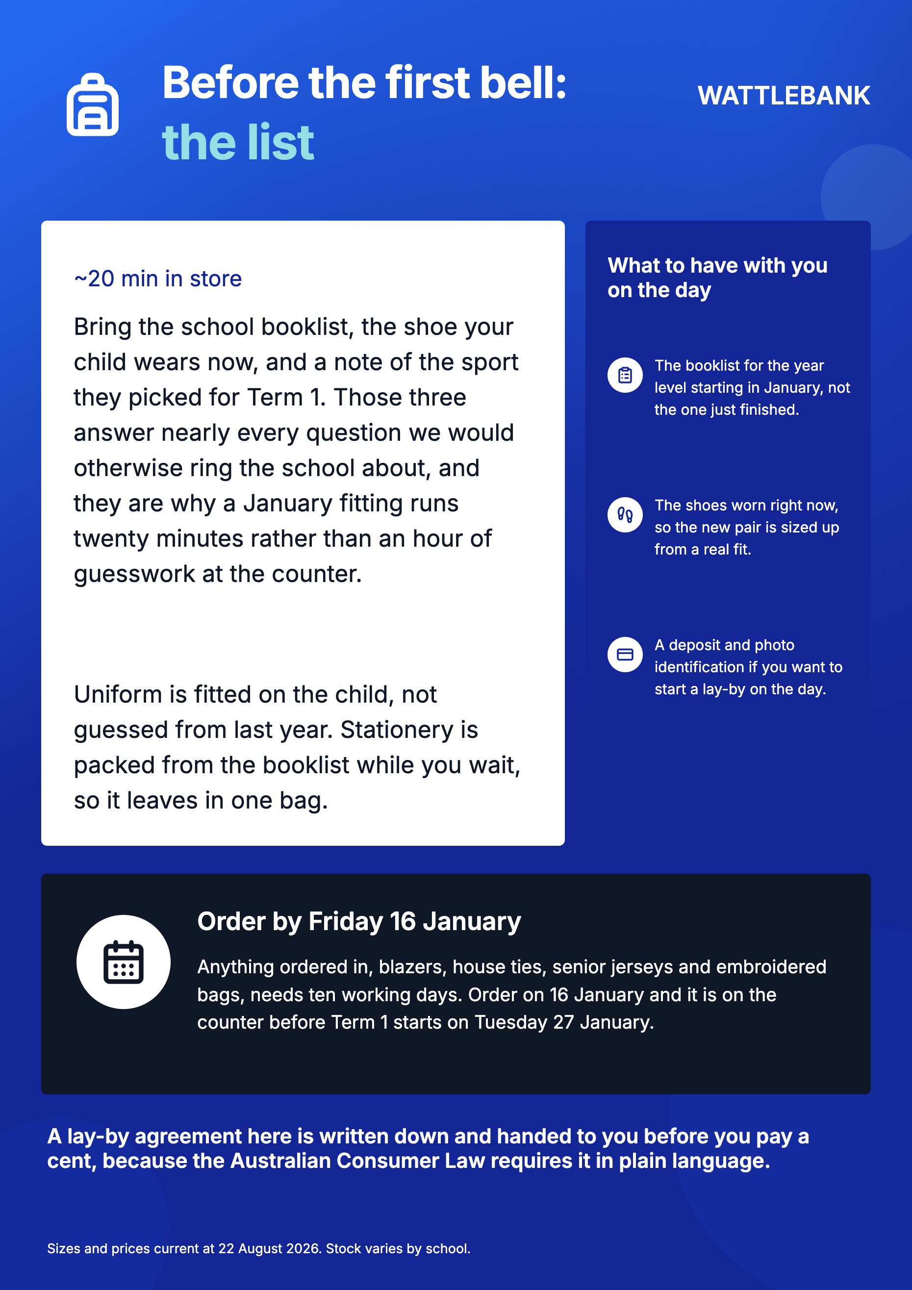 Back to school flyer example
