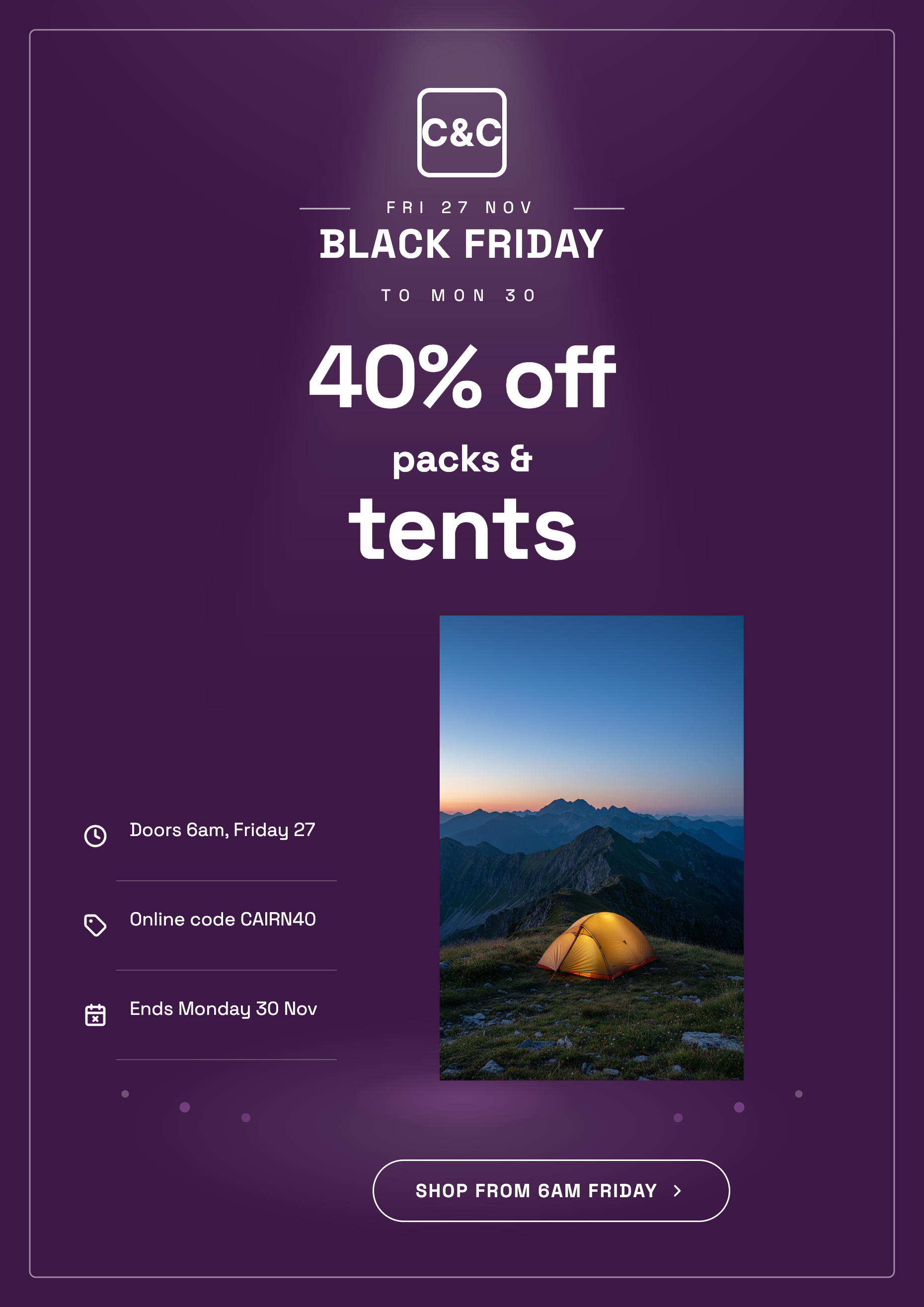 Black Friday flyer example
