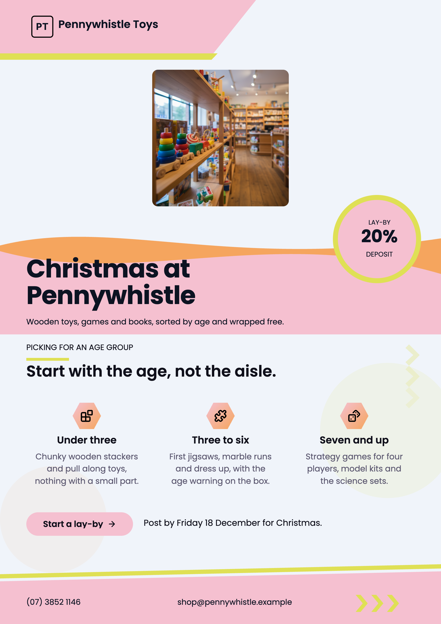 Christmas sale flyer example