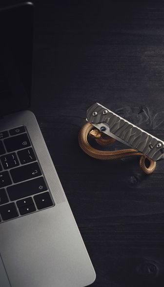 padlock on a laptop keyboard