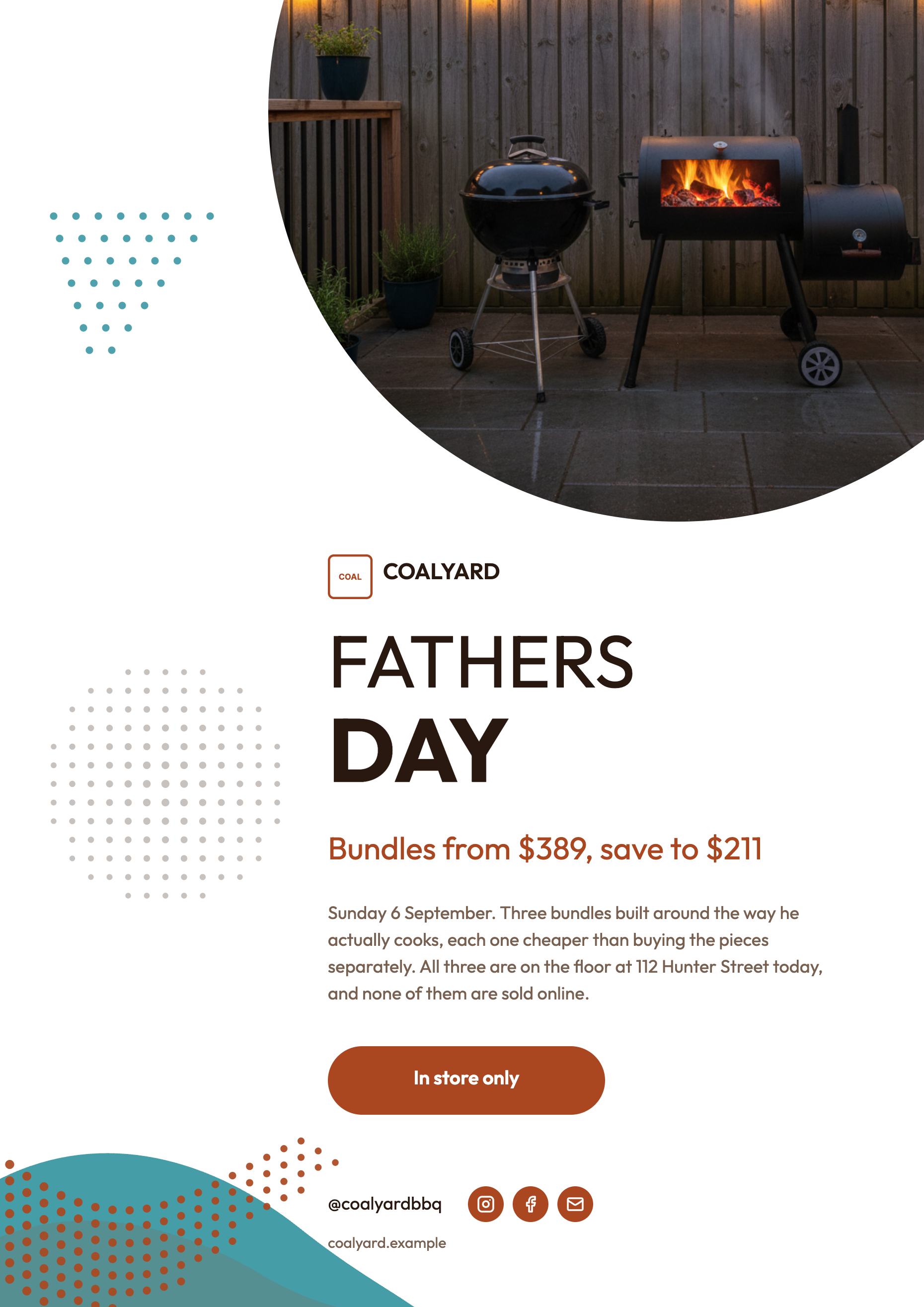 Fathers Day flyer example