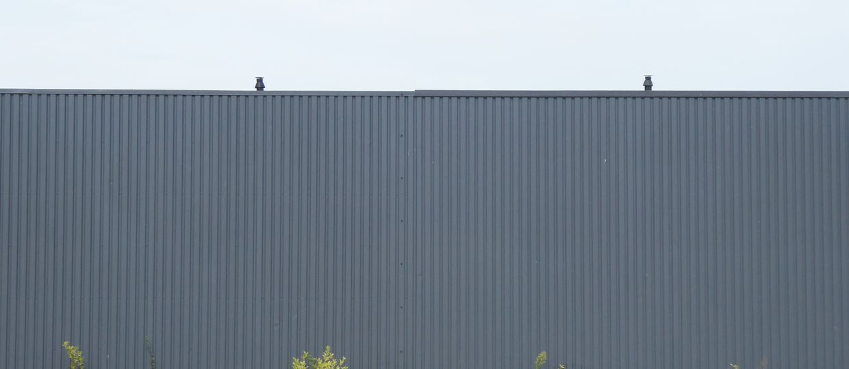 corrugated metal fence