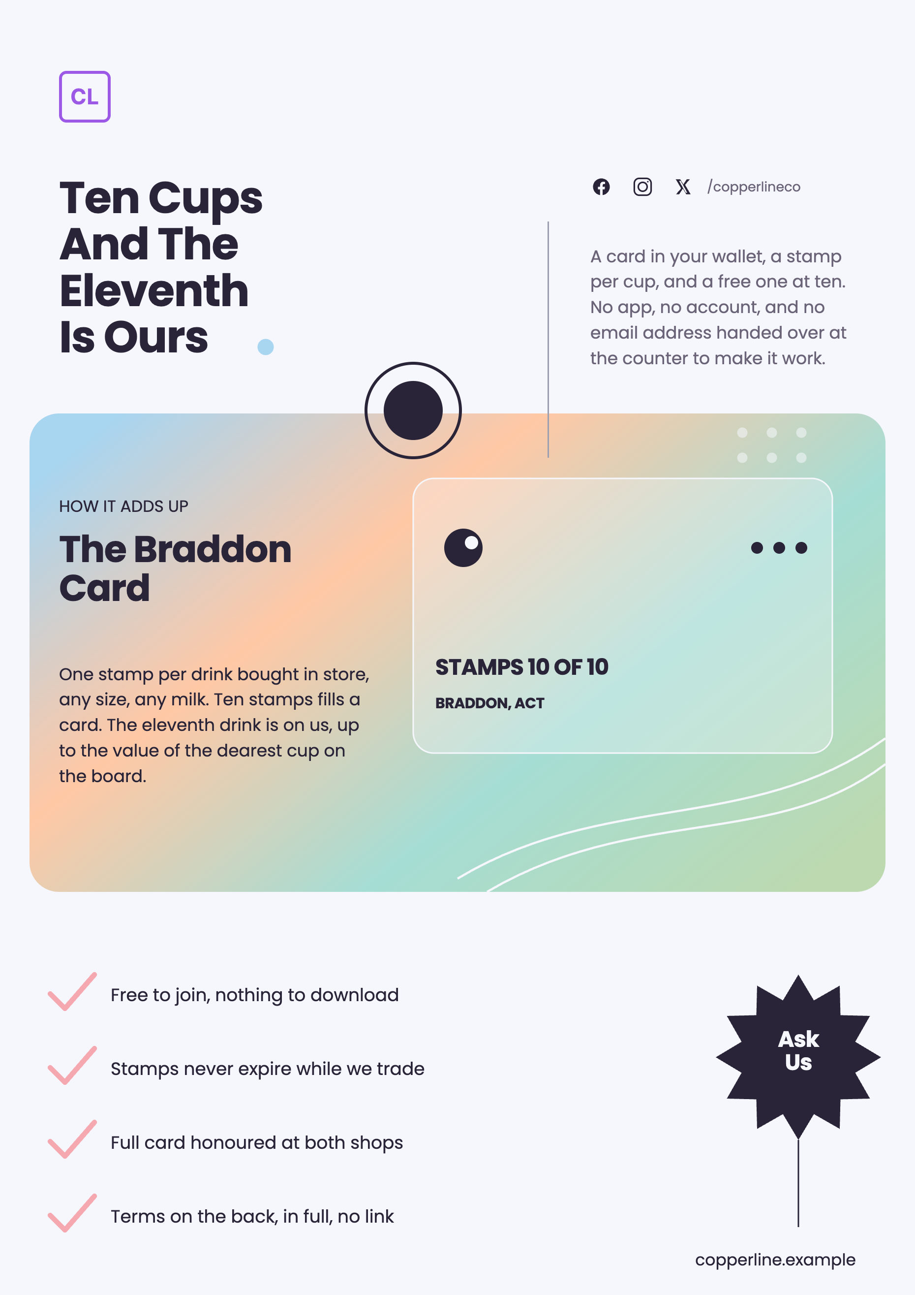 Loyalty program flyer example