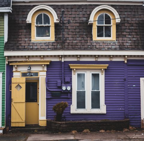clapboard house facade