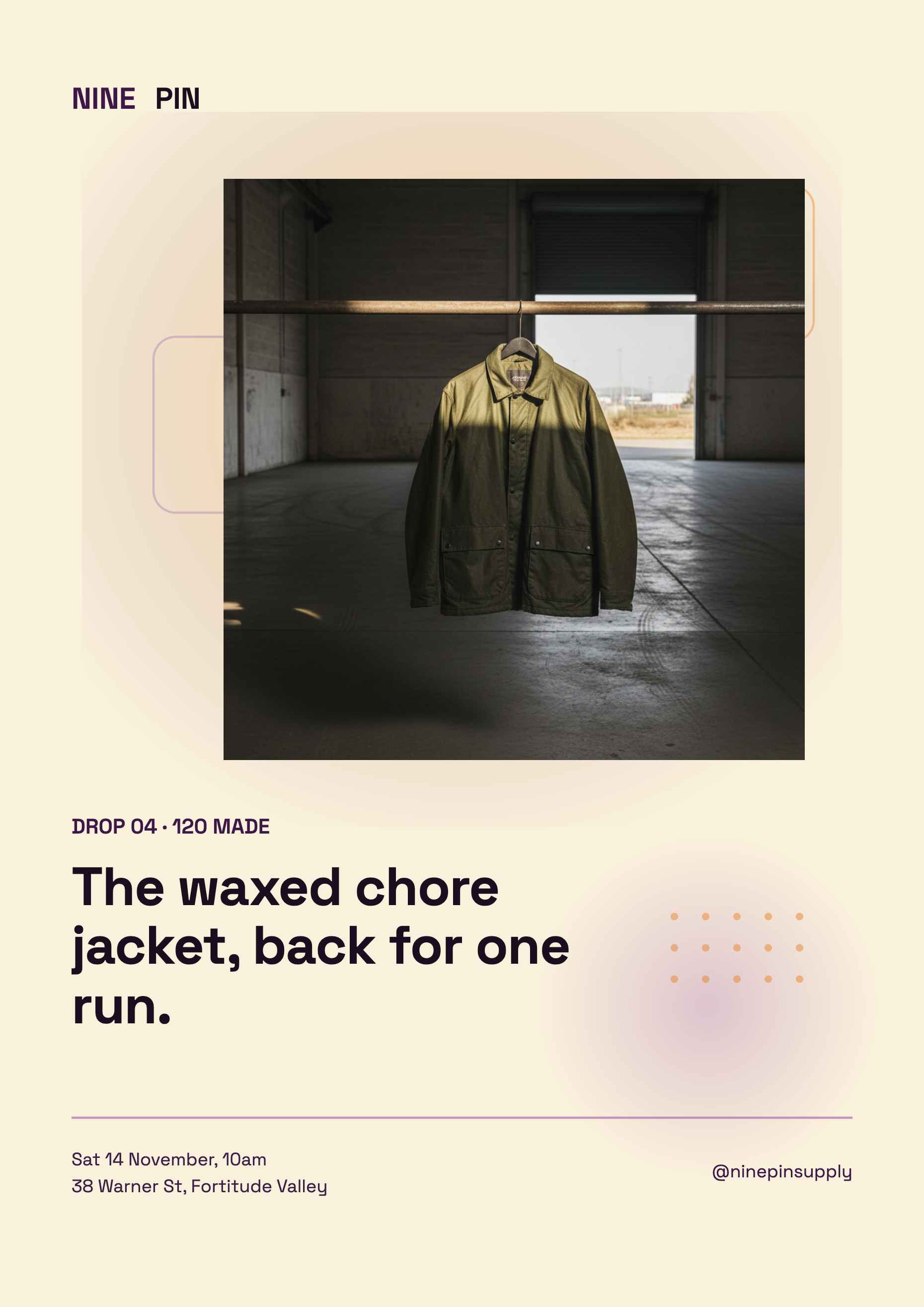 Product drop flyer example