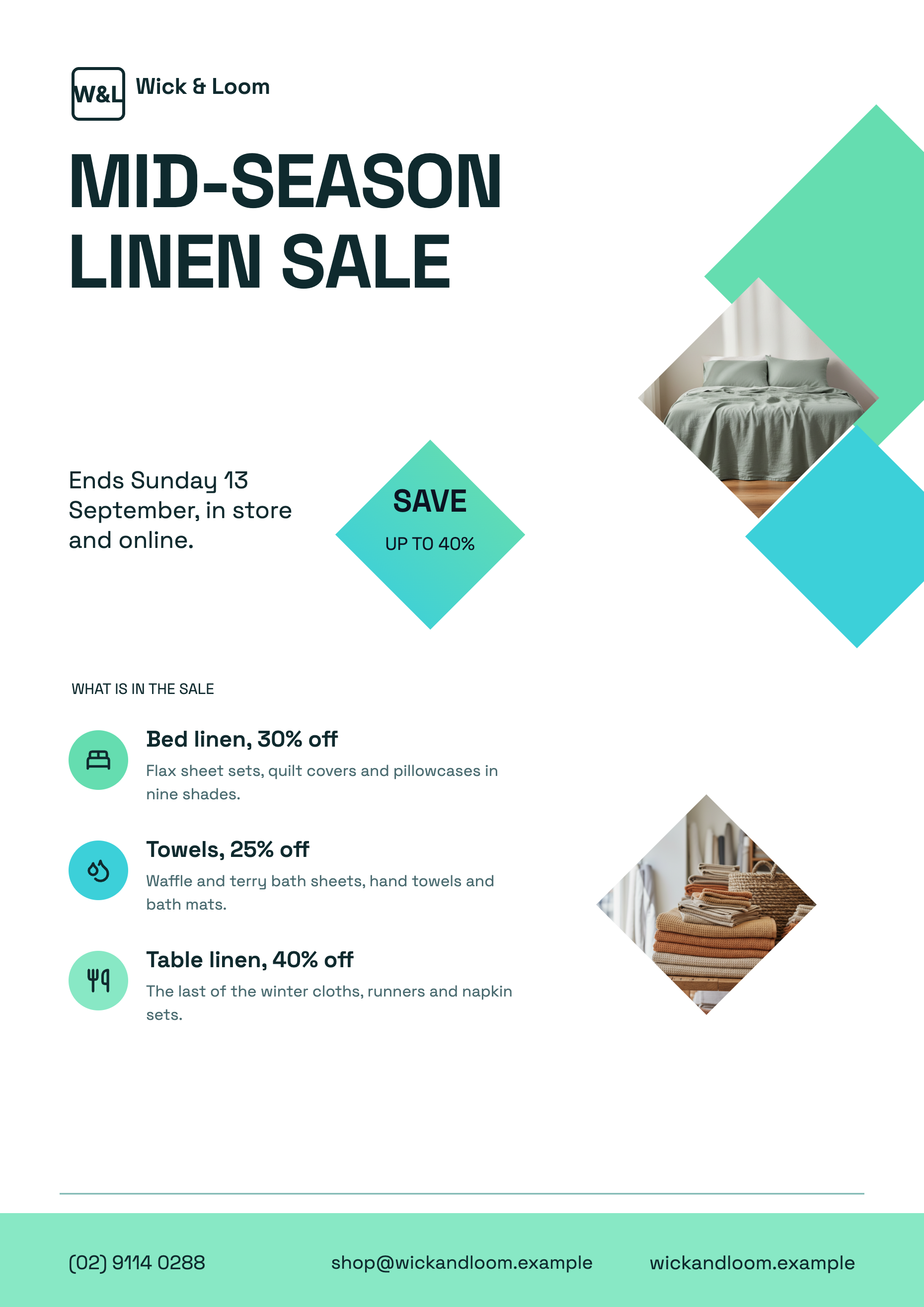 Sale flyer example