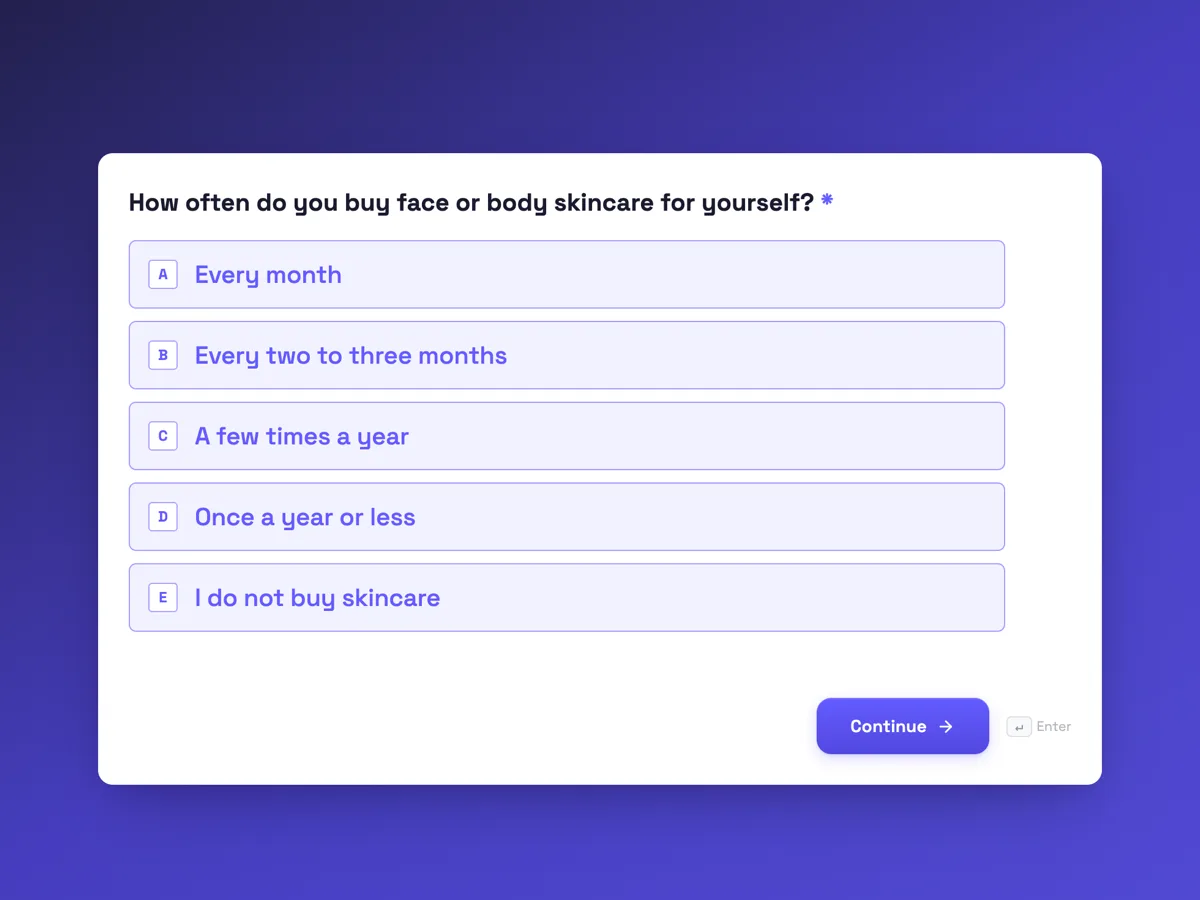 Brand awareness survey template with unaided and aided recall example