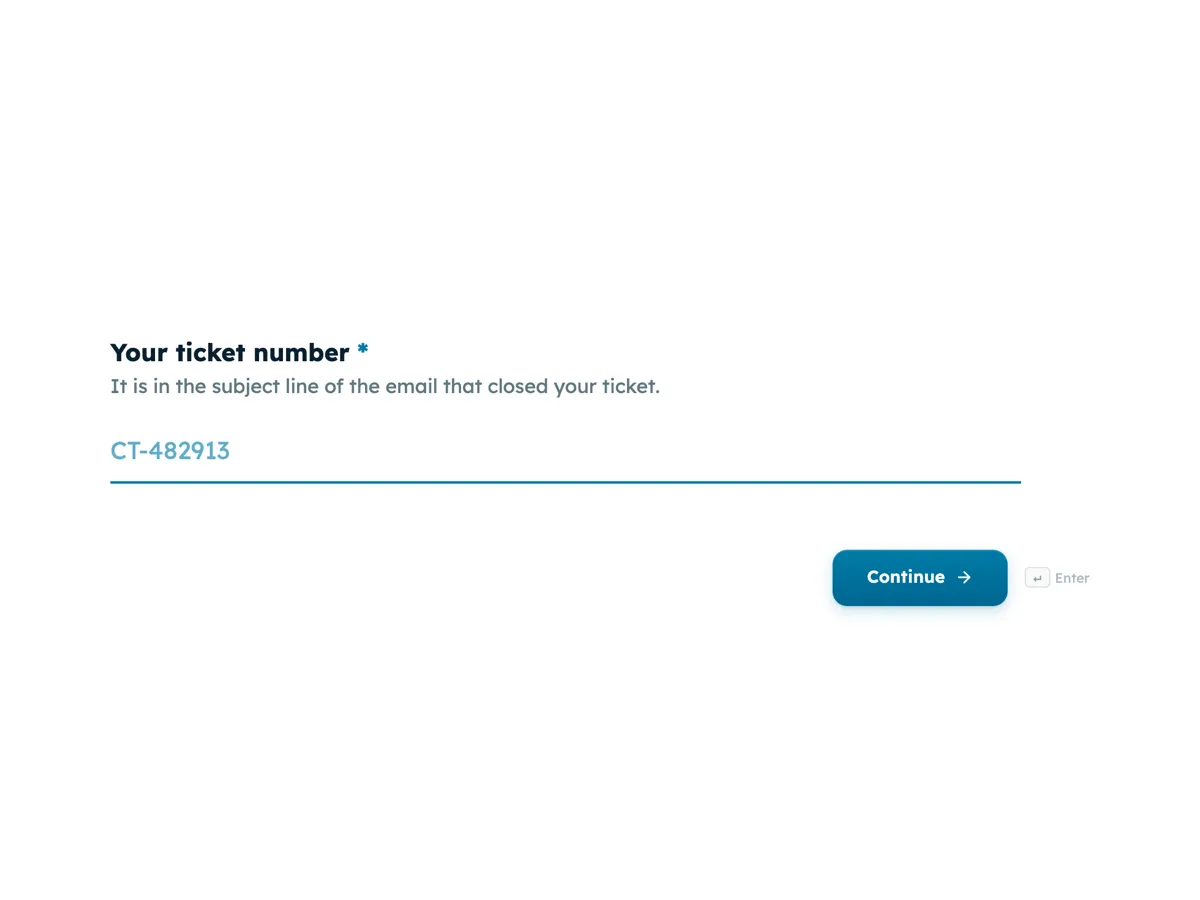 Customer effort score survey template for closed support tickets example