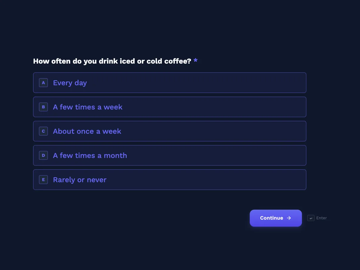 Top of the market research survey template for a new product launch example