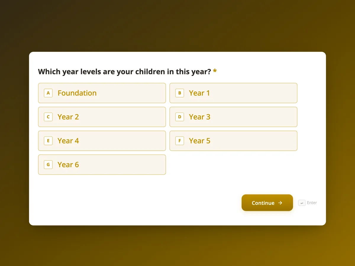 Parent survey for a school: communication, safety and care example