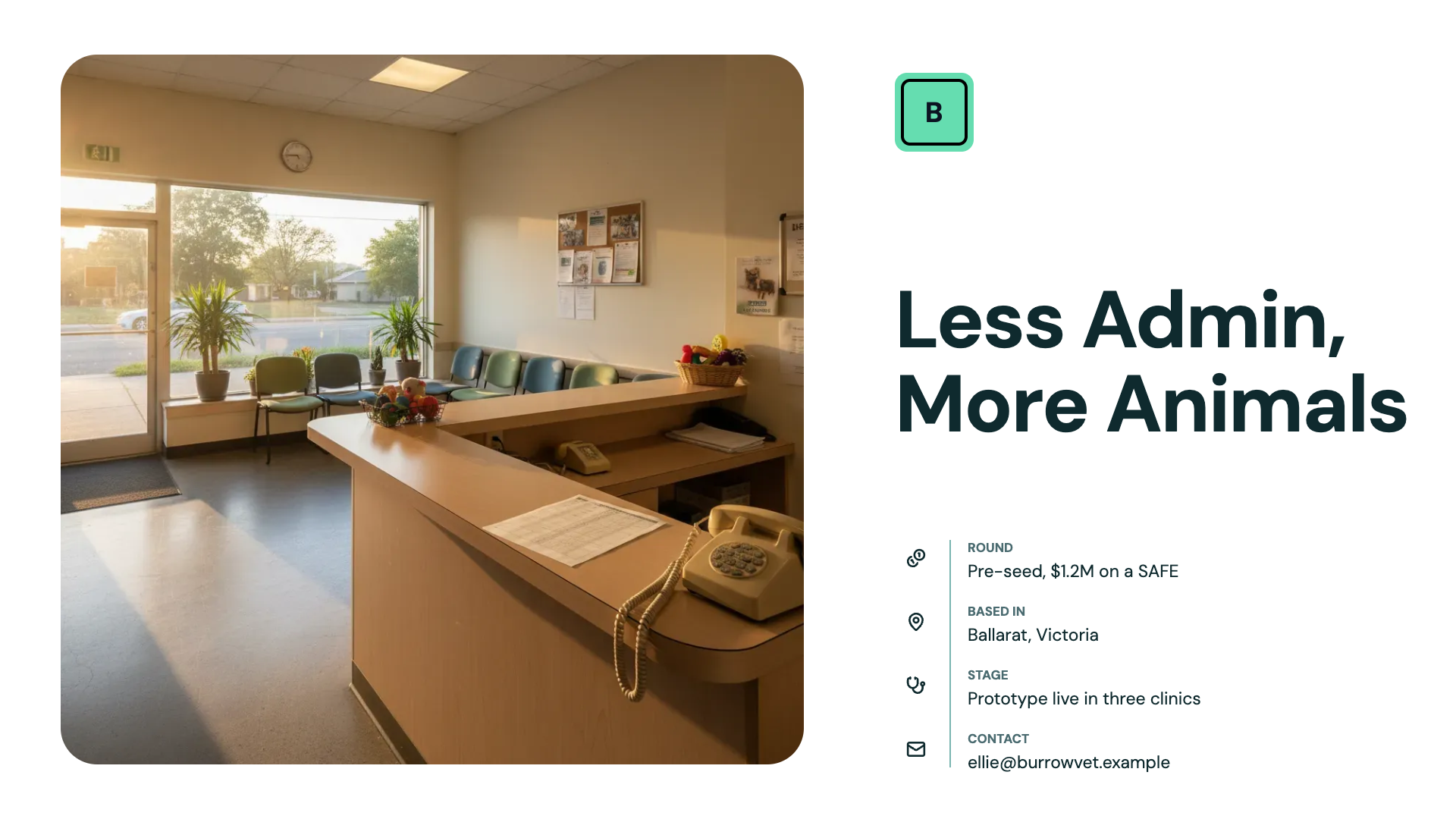 Pre seed pitch deck example