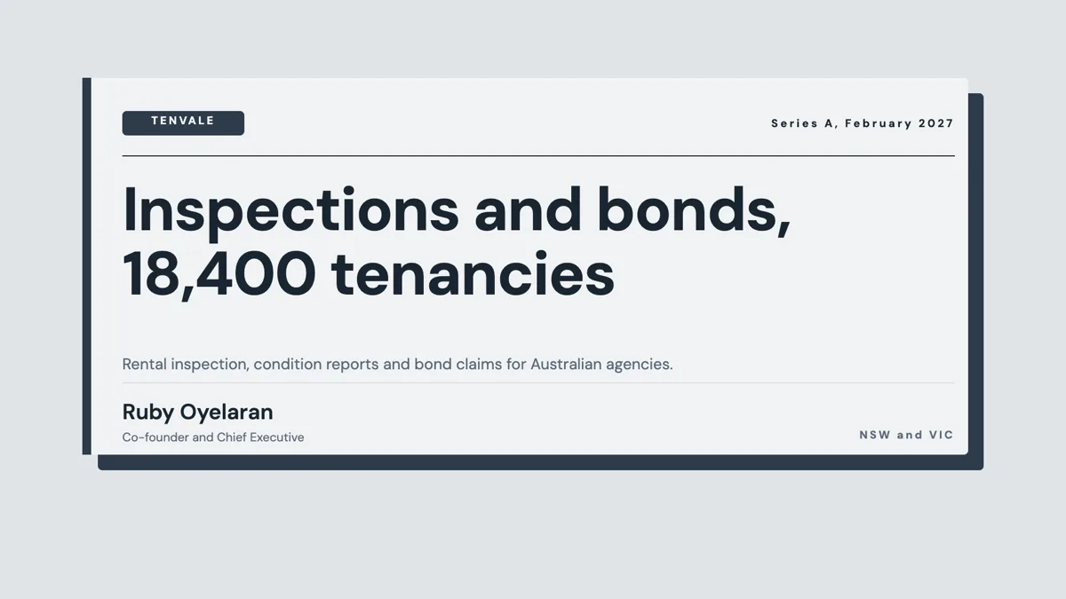Proptech pitch deck example for a rental platform example
