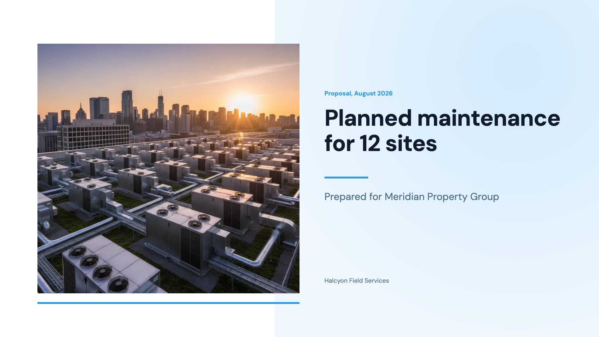 Sales proposal presentation example