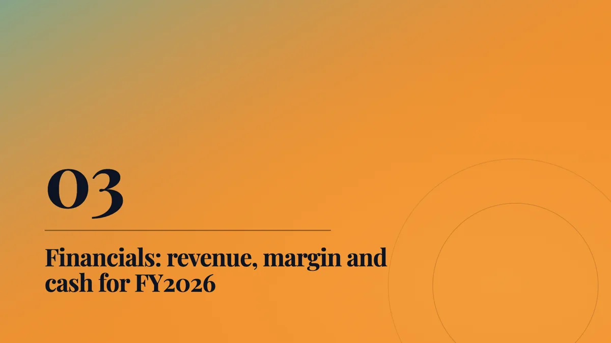 Chapter divider slide with an oversized number example