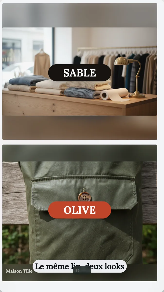 Fashion brand UGC ad example example