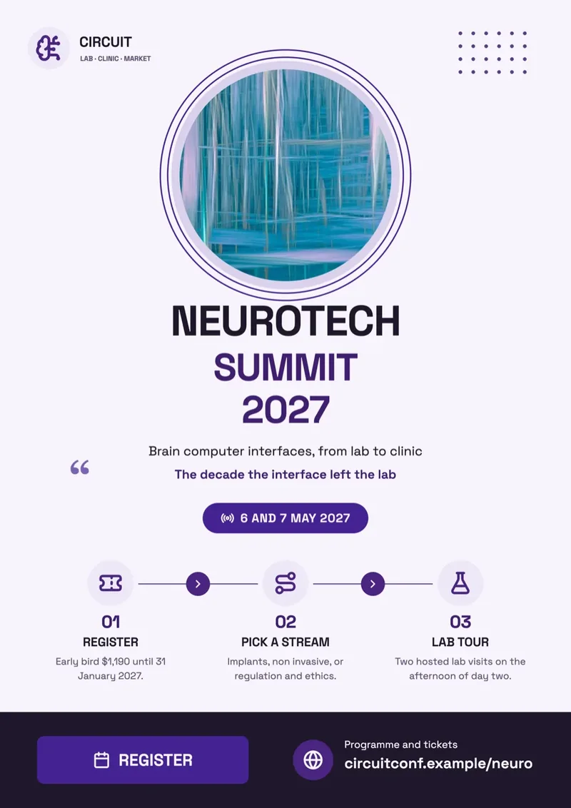 Conference example made with OneCraft
