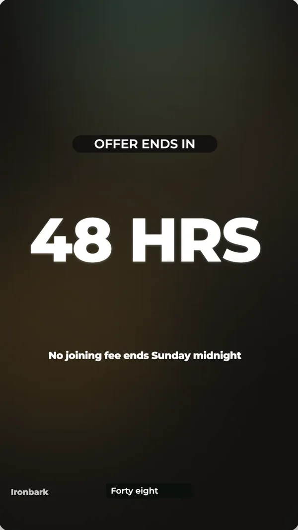 Gym offer example made with OneCraft