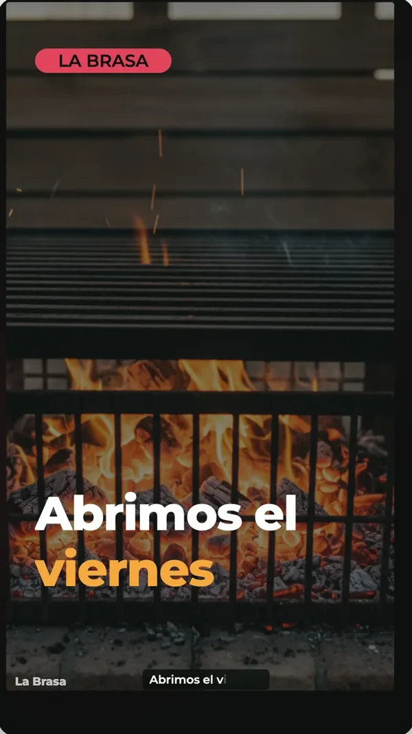 Restaurant opening example made with OneCraft