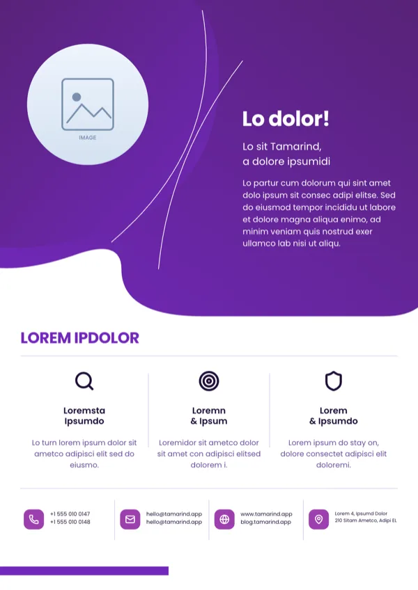 Aurora Tech Agency Flyer flyer template