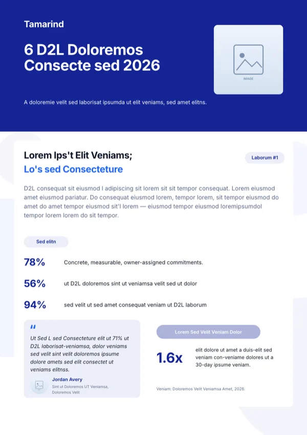 Azure B2B Marketing Insights Stats Flyer flyer template