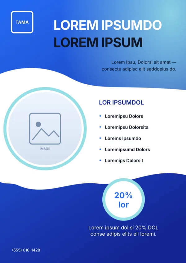 Azure Tuition Promo Flyer flyer template