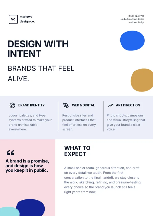 Blush Editorial Blob Business Poster flyer template