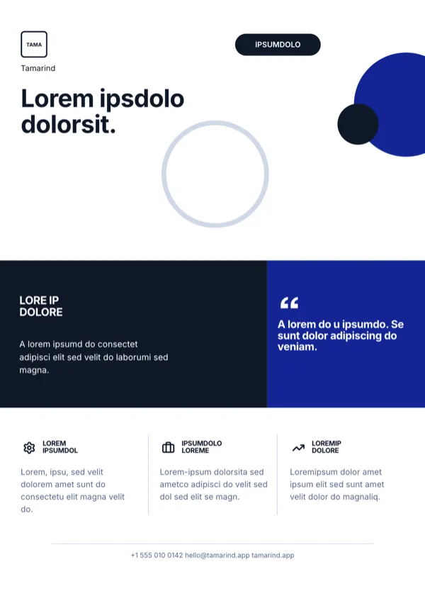 Blush Geometric Flat Business Flyer flyer template