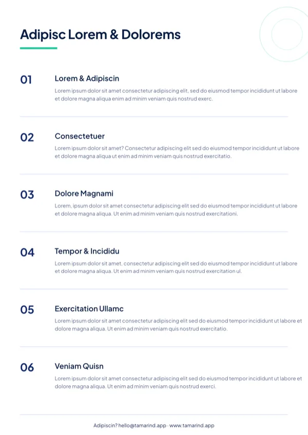 Cascade, Conditions & Policies flyer template
