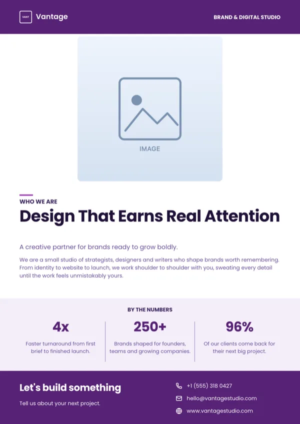 Editorial Hero Business Flyer flyer template