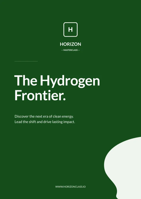Green Hydrogen Masterclass, A4 Portrait flyer template