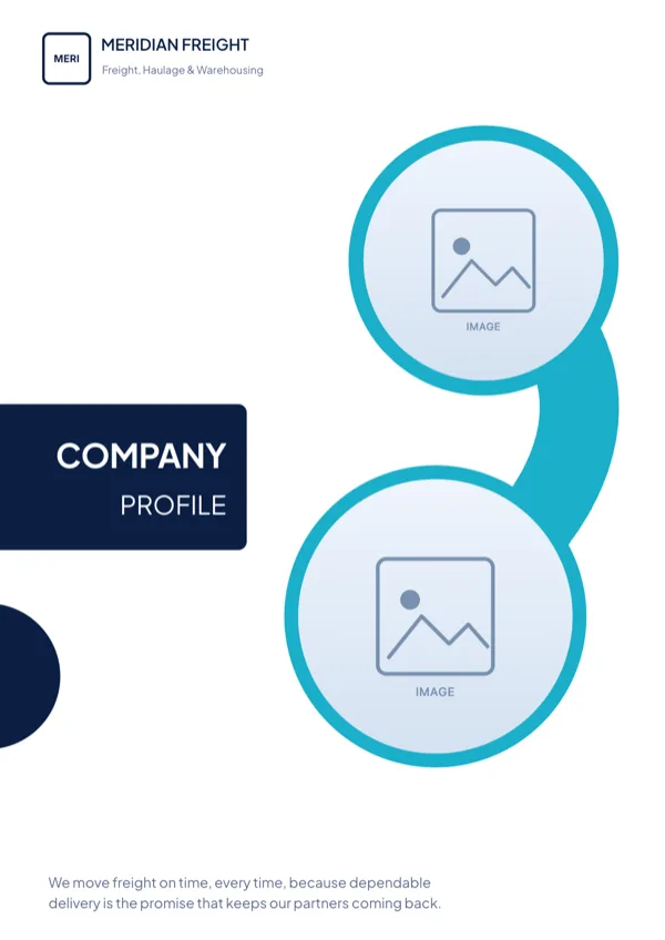 Hiraale, Logistics Profile Cover flyer template