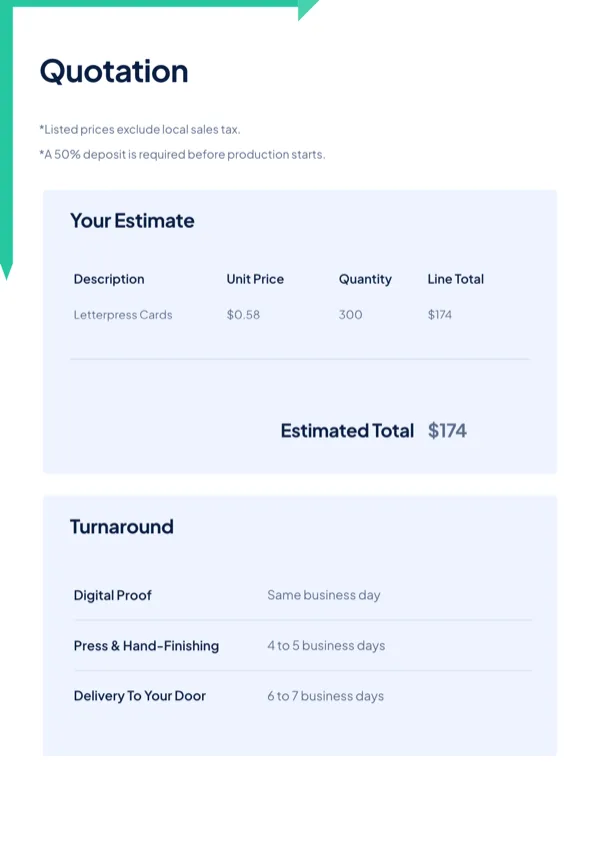 Ledger, Offer & Pricing Sheet flyer template