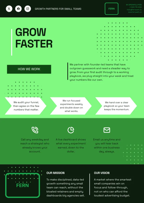 Lichen Process Business Flyer flyer template
