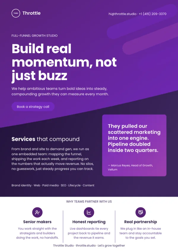 Momentum, Business Promo flyer template