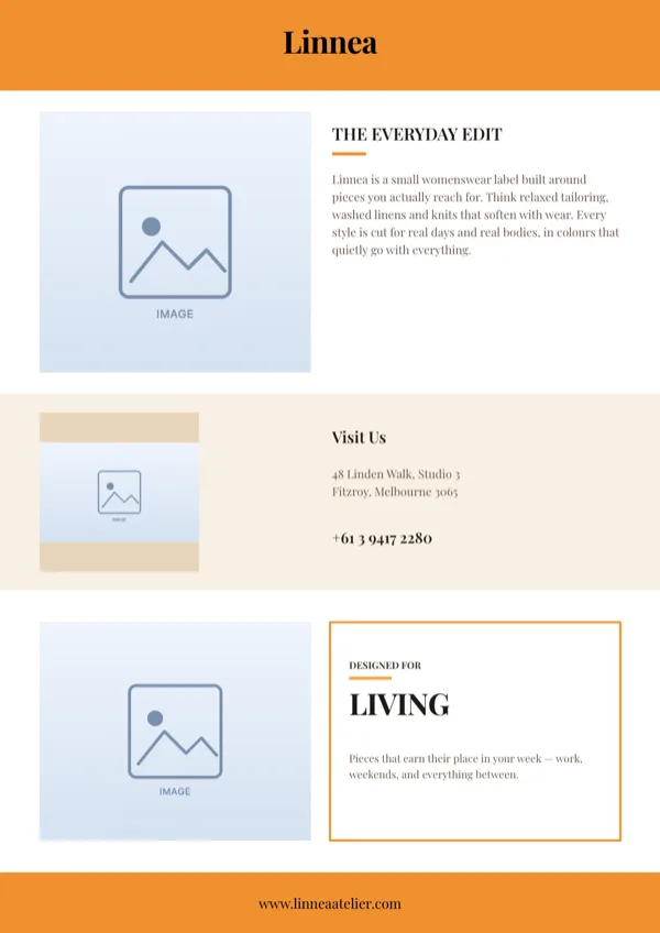 My Style, Fashion Trifold (Inside), A4 Portrait flyer template