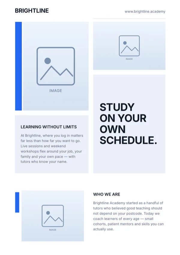 Scholar, Learn From Home Flyer flyer template