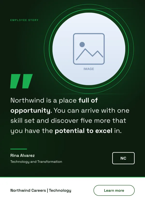 Testimonial Quote Portrait flyer template