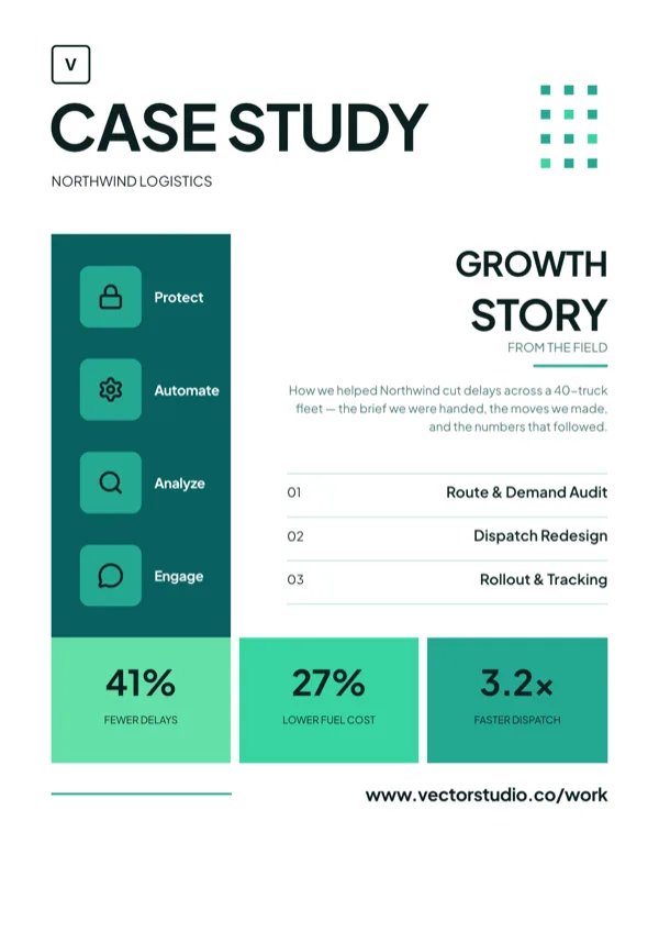 Tidal Case Study Brochure Flyer flyer template