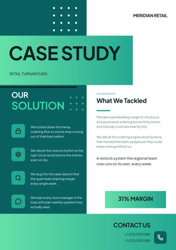 Tidal Case Study Solution Flyer flyer template