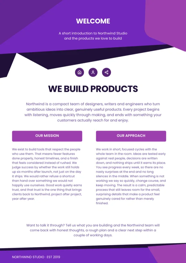 Violet Angular Presents Flyer flyer template