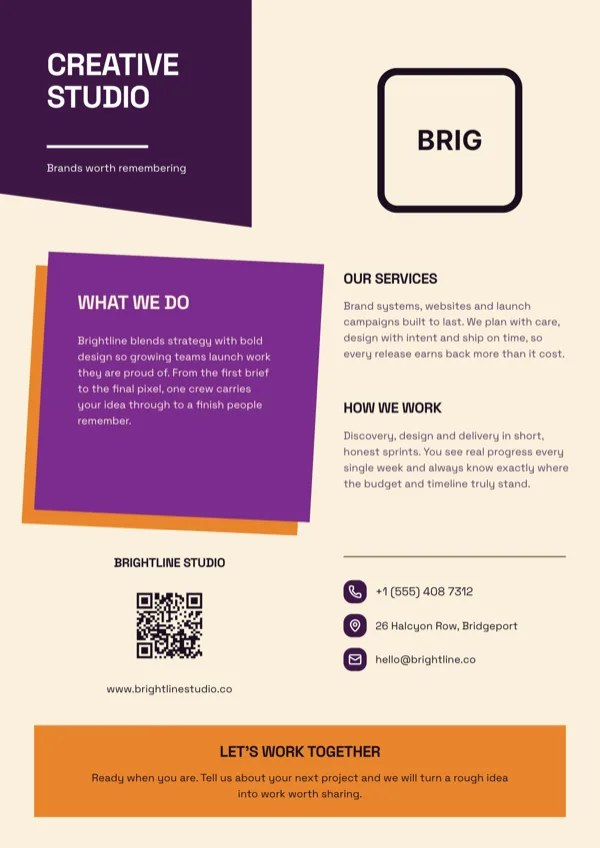 Violet Geometric Business Flyer flyer template