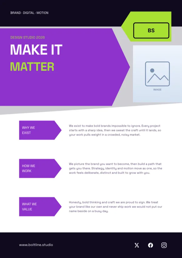 Volt Chevron Creative Business Flyer flyer template