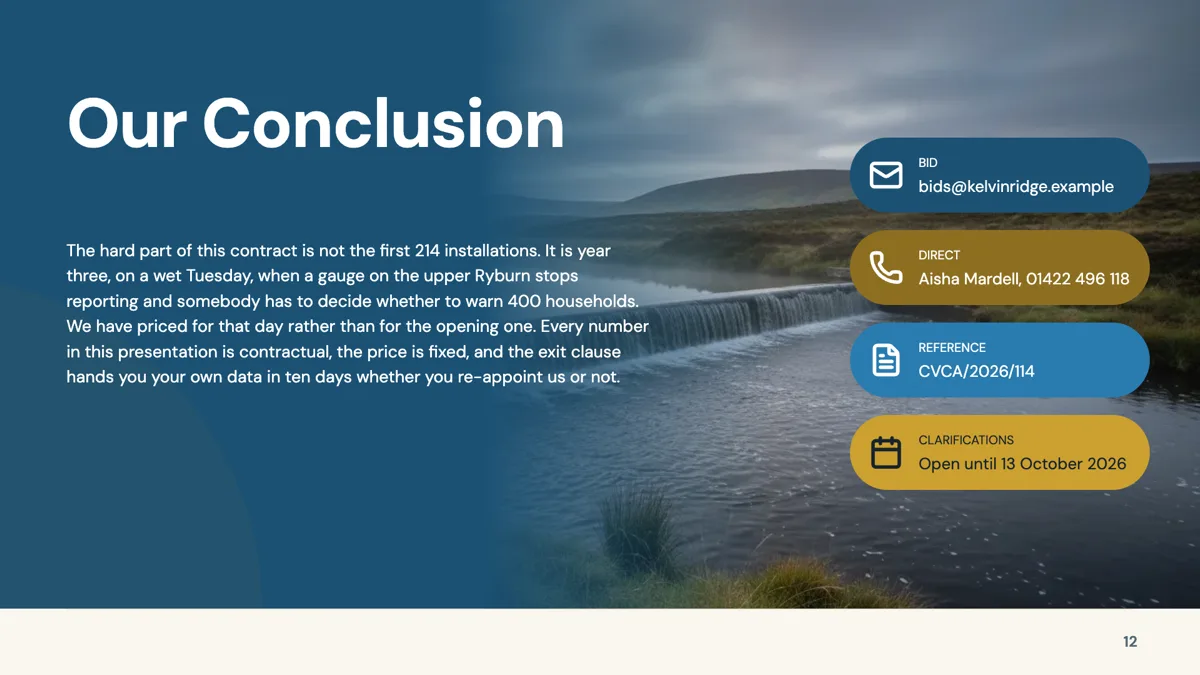 Closing: Conclusion with Icon Rail slide template