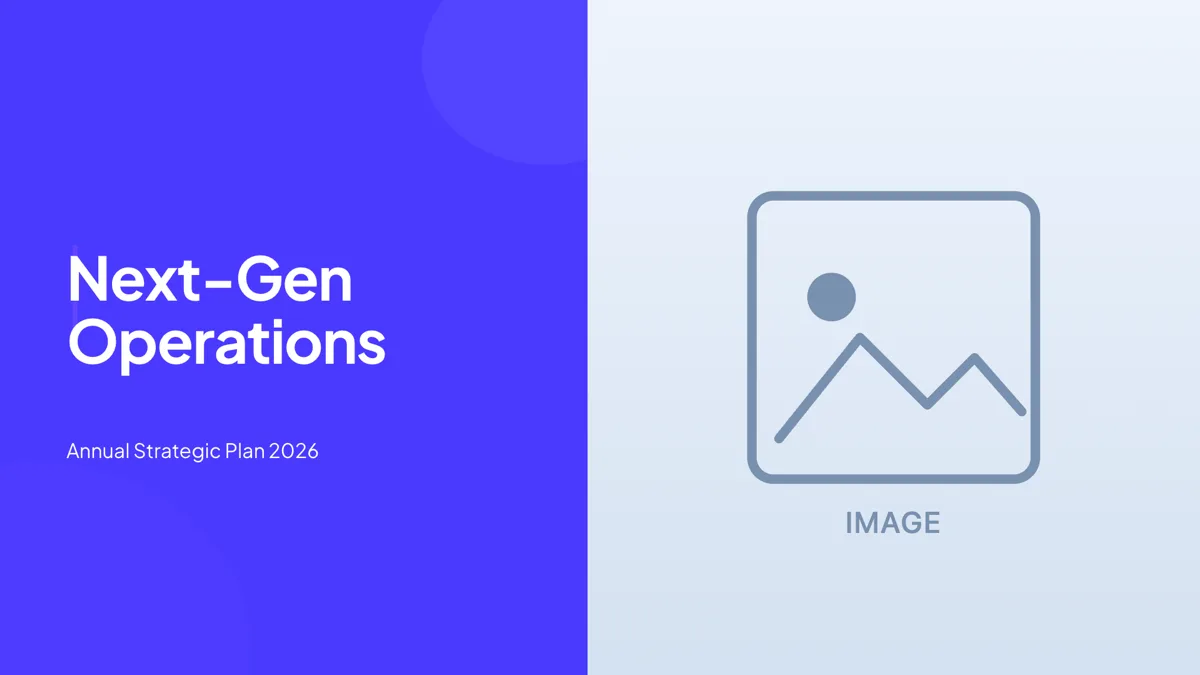 Cover: Hard Split Photo Right slide template