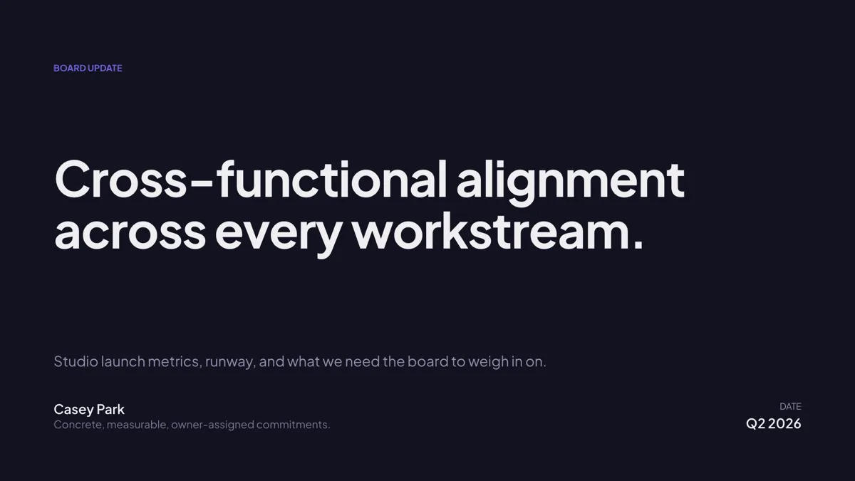 Cover: Minimal Typographic slide template