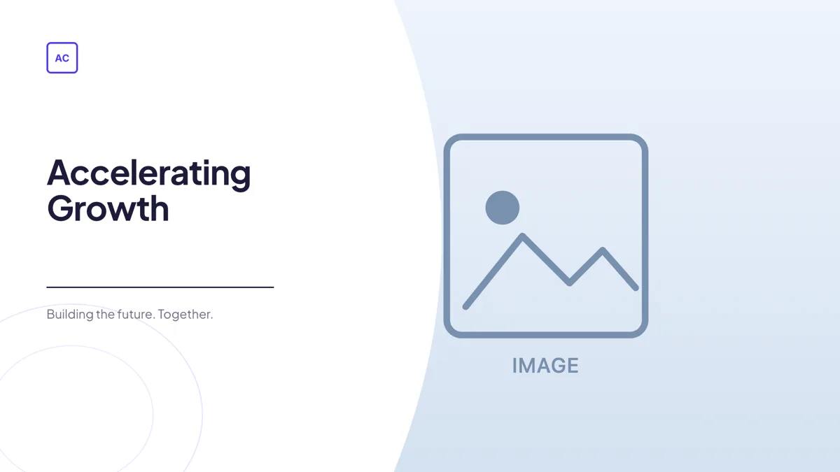 Cover: Organic Curve + Logo slide template