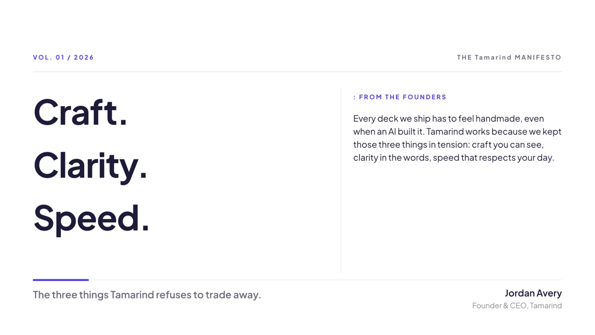 Cover: Stacked Display Type slide template