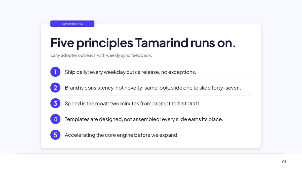 Takeaway: Remember-This Card slide template